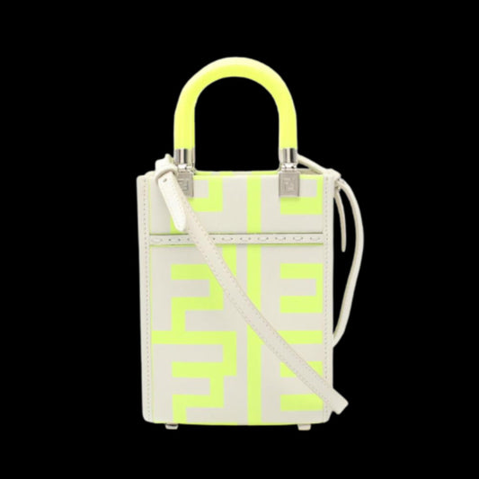 White Leather Fendi Handbag