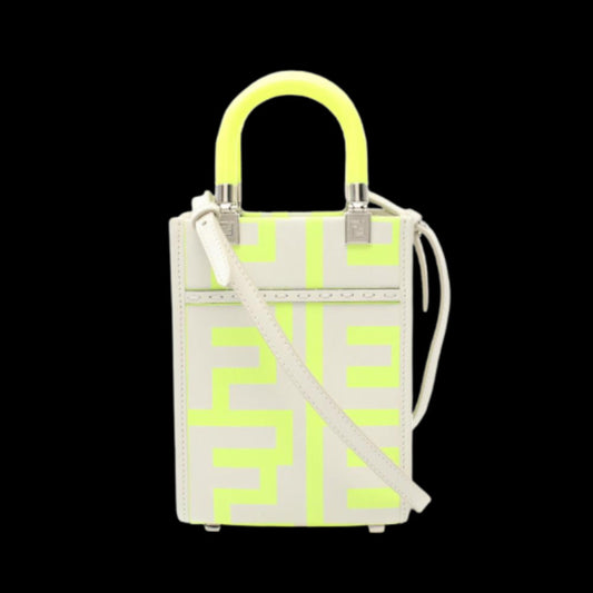 White Leather Fendi Handbag