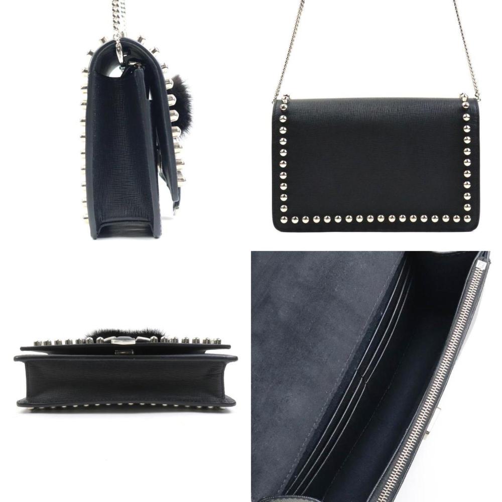 White Leather Fendi Shoulder Bag