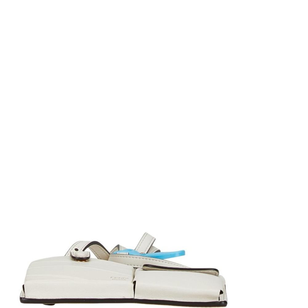 White Leather Fendi Shoulder Bag