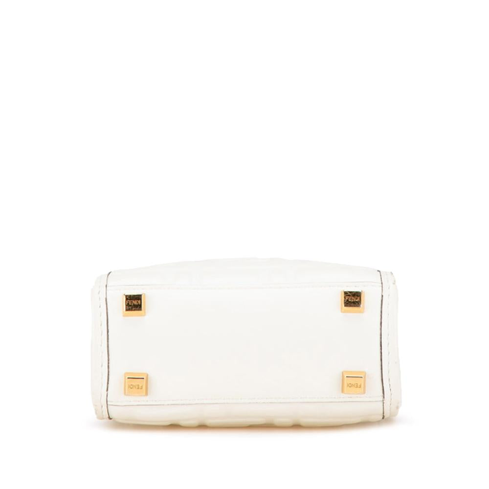 White Leather Fendi Tote