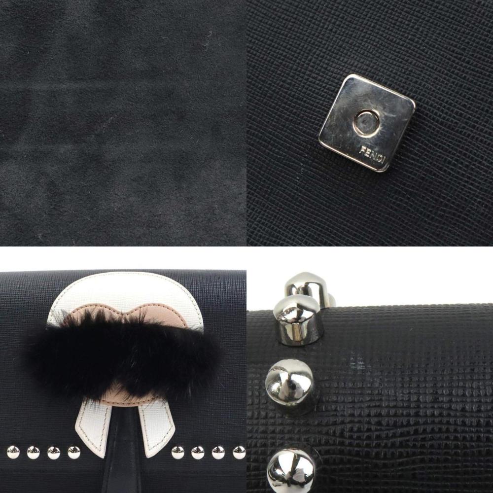 White Leather Fendi Shoulder Bag