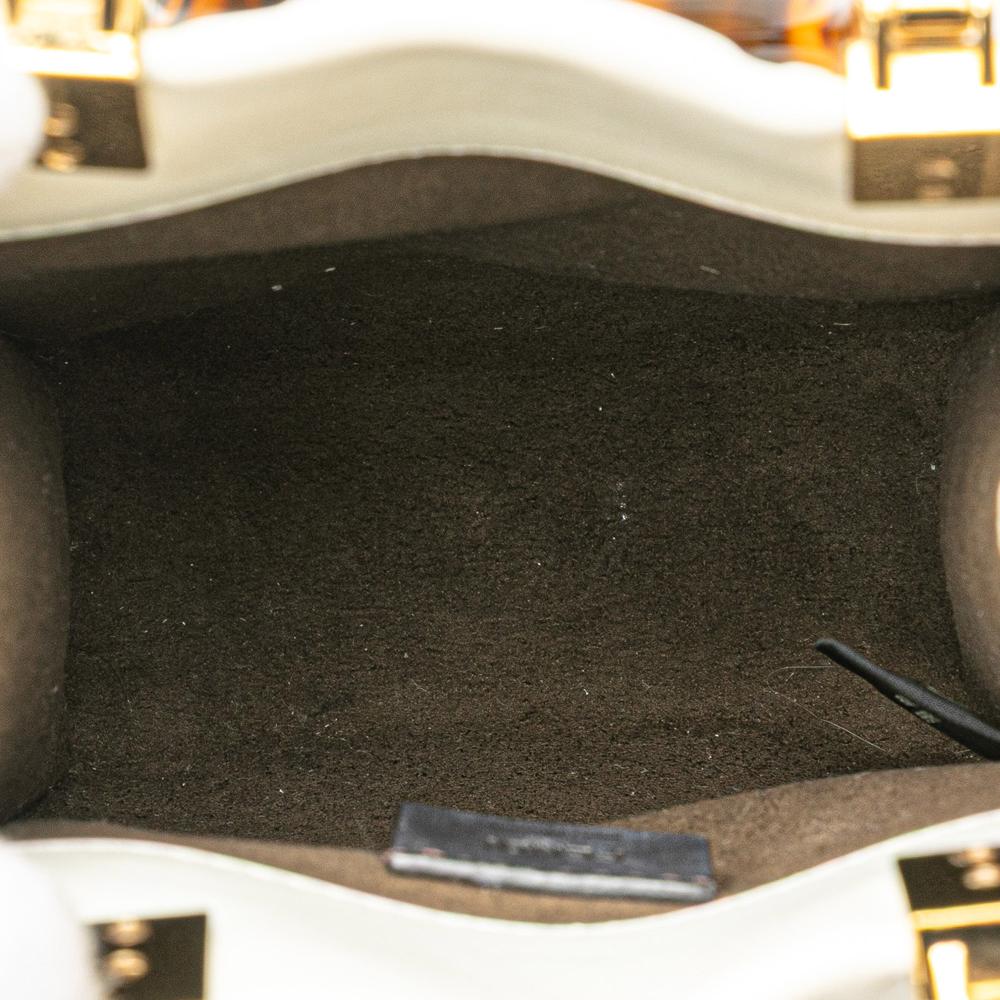 White Leather Fendi Tote