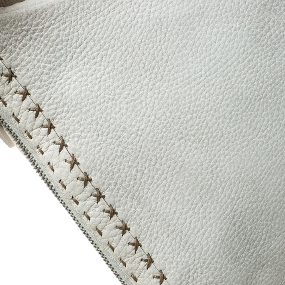 White Leather Fendi Shoulder Bag