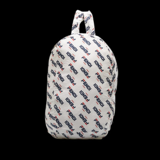 White Nylon Fendi Backpack