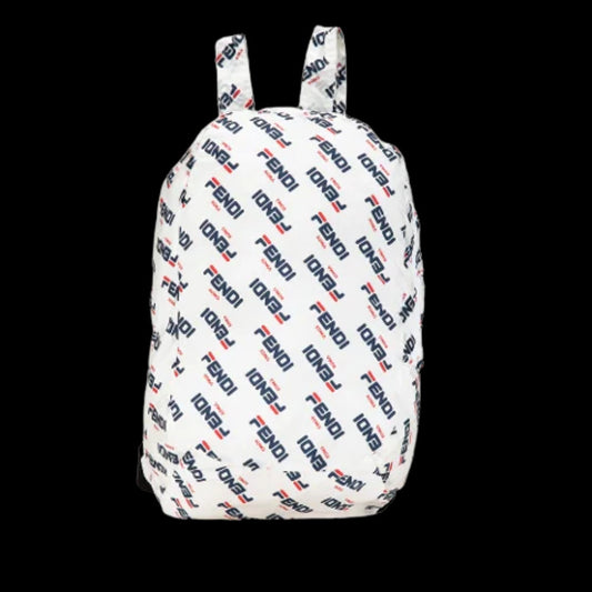 White Nylon Fendi Backpack