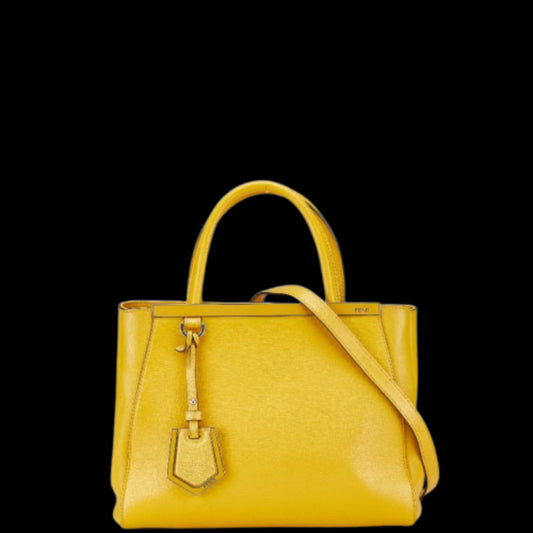 Yellow Leather Fendi Handbag