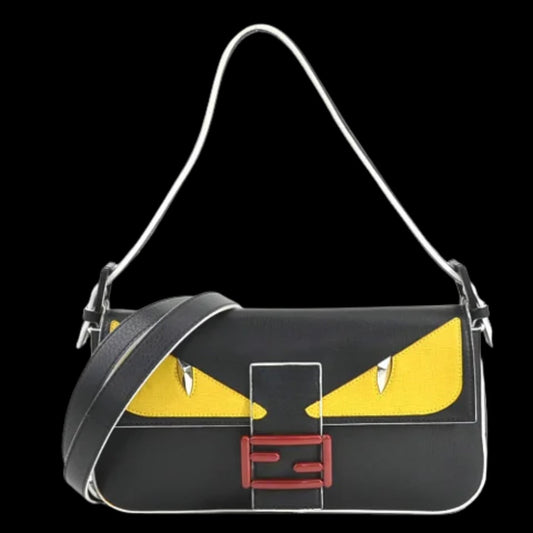 Yellow Leather Fendi Baguette