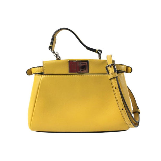 Yellow Leather Fendi Peekaboo