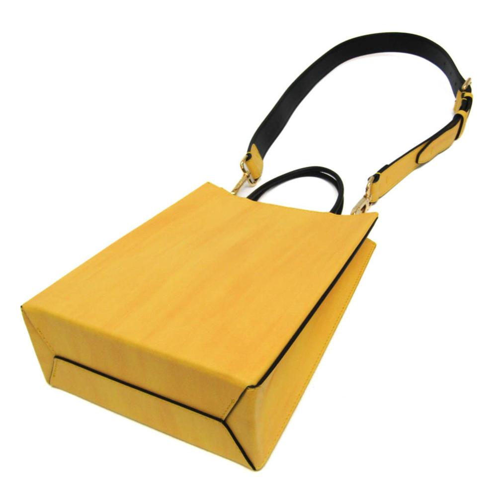 Yellow Leather Fendi Baguette
