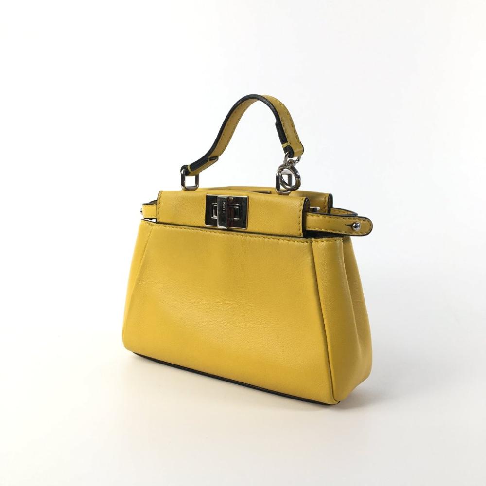 Yellow Leather Fendi Peekaboo