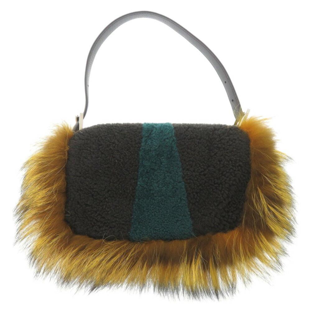 Yellow Leather Fendi Handbag