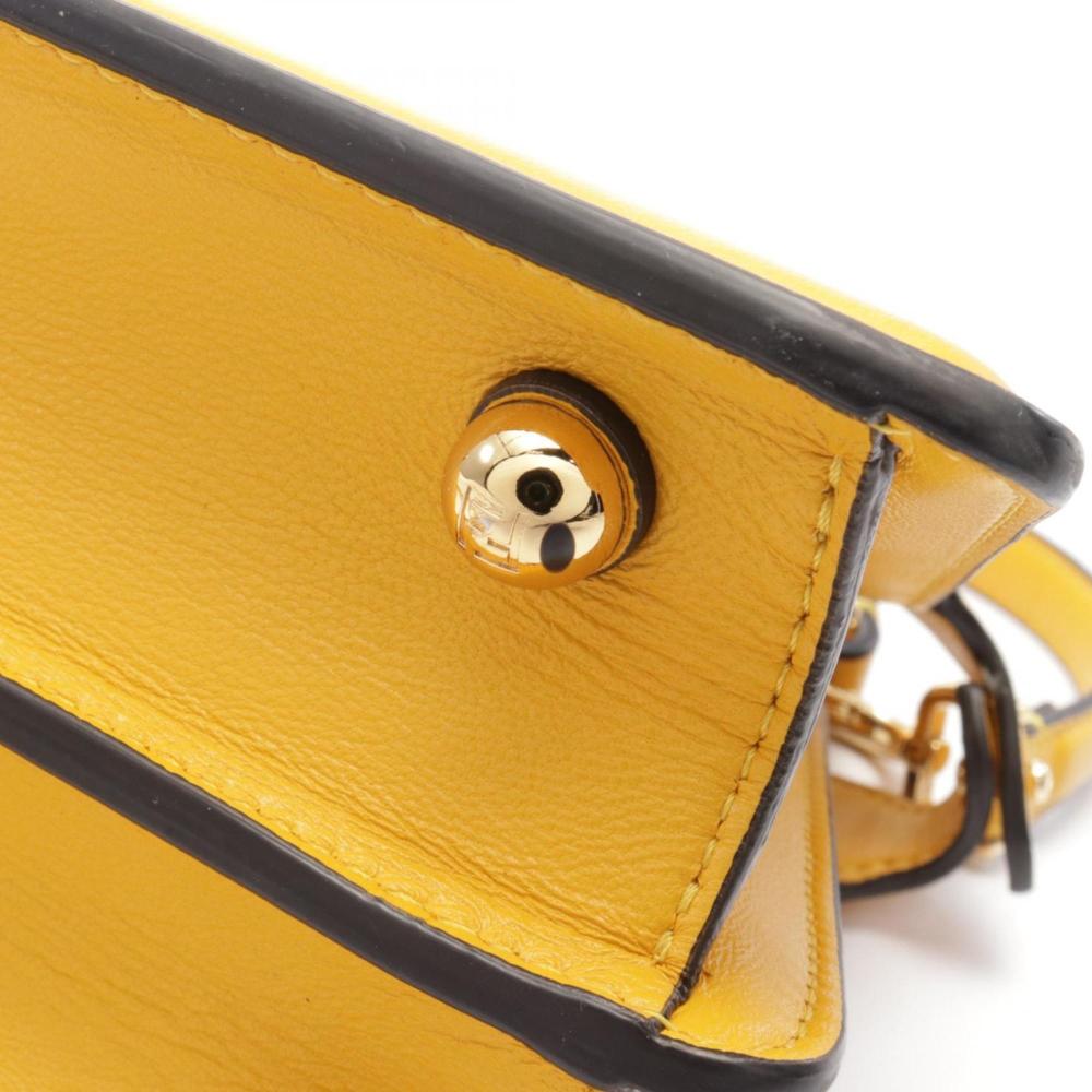 Yellow Leather Fendi Peekaboo