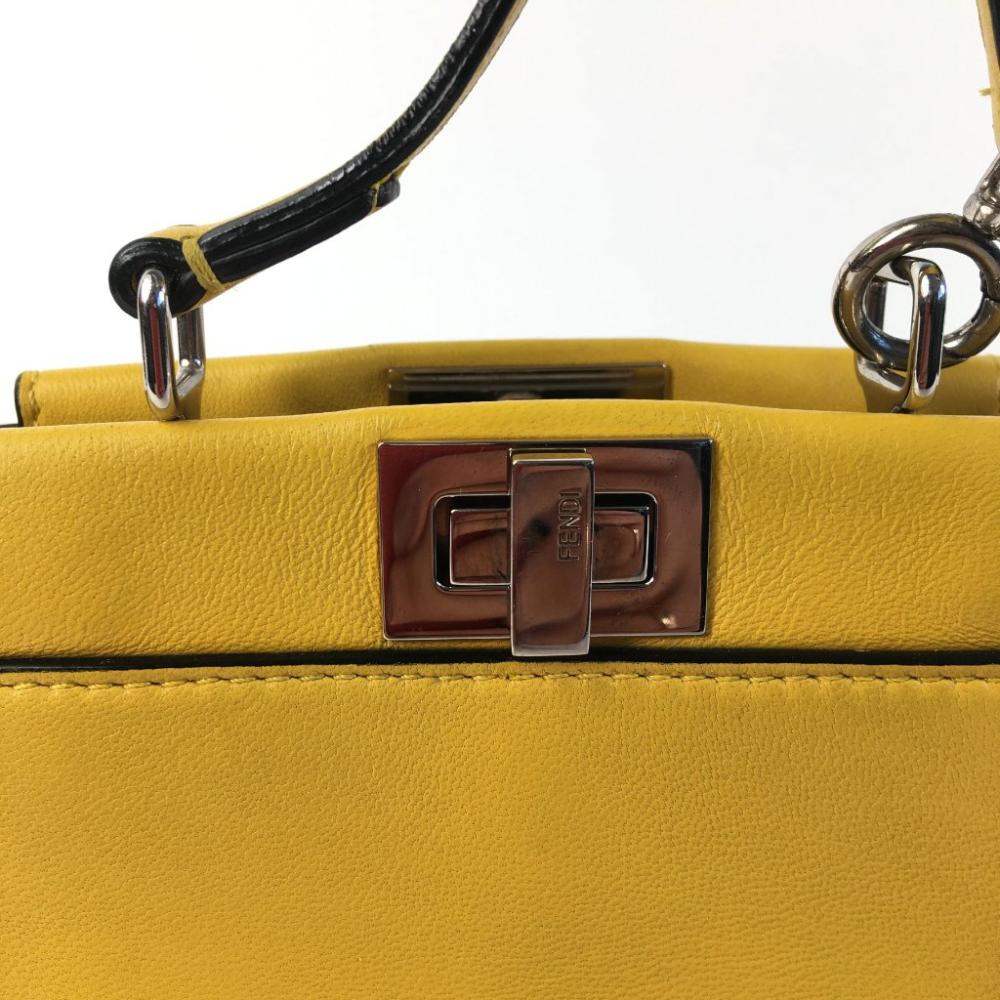 Yellow Leather Fendi Peekaboo