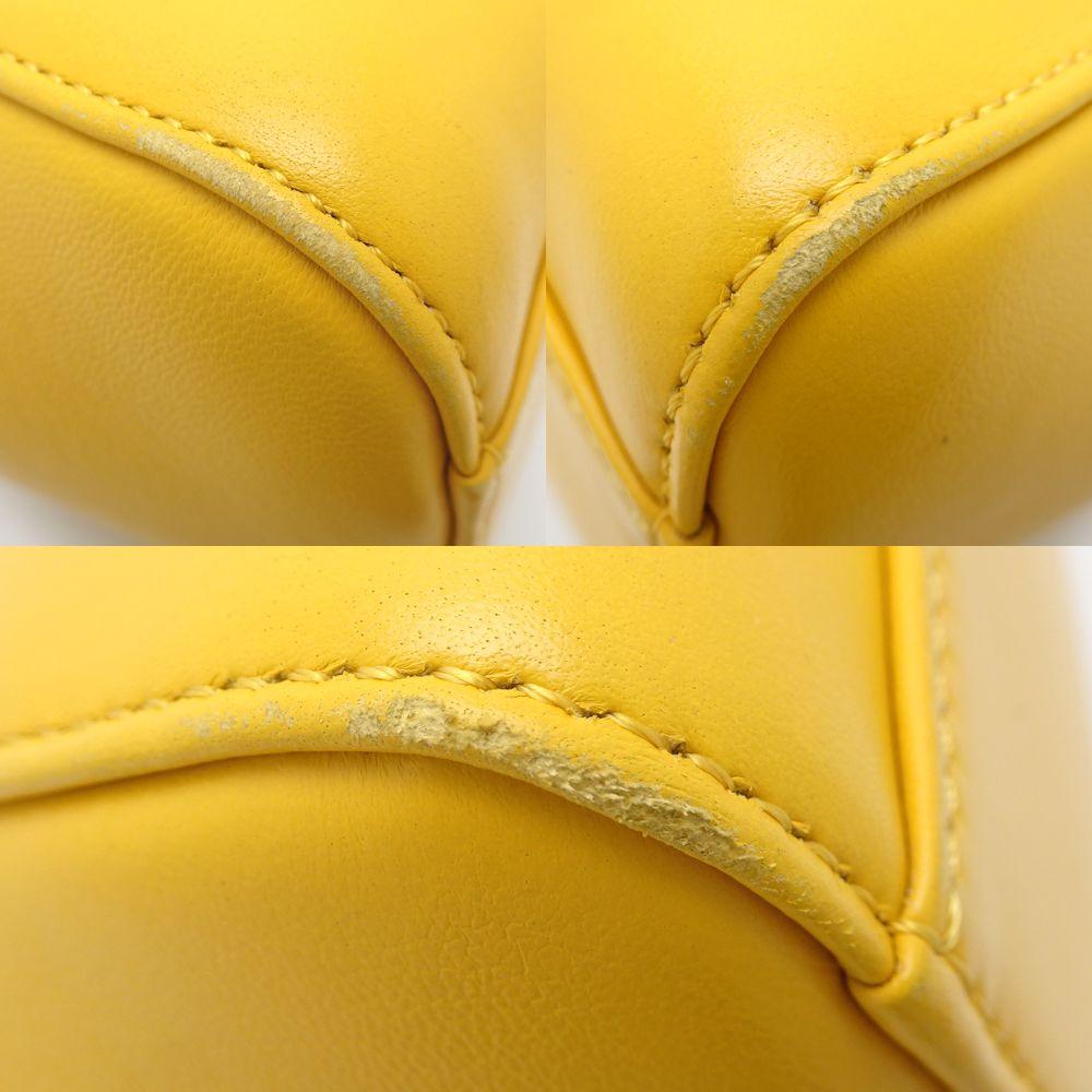 Yellow Leather Fendi Peekaboo