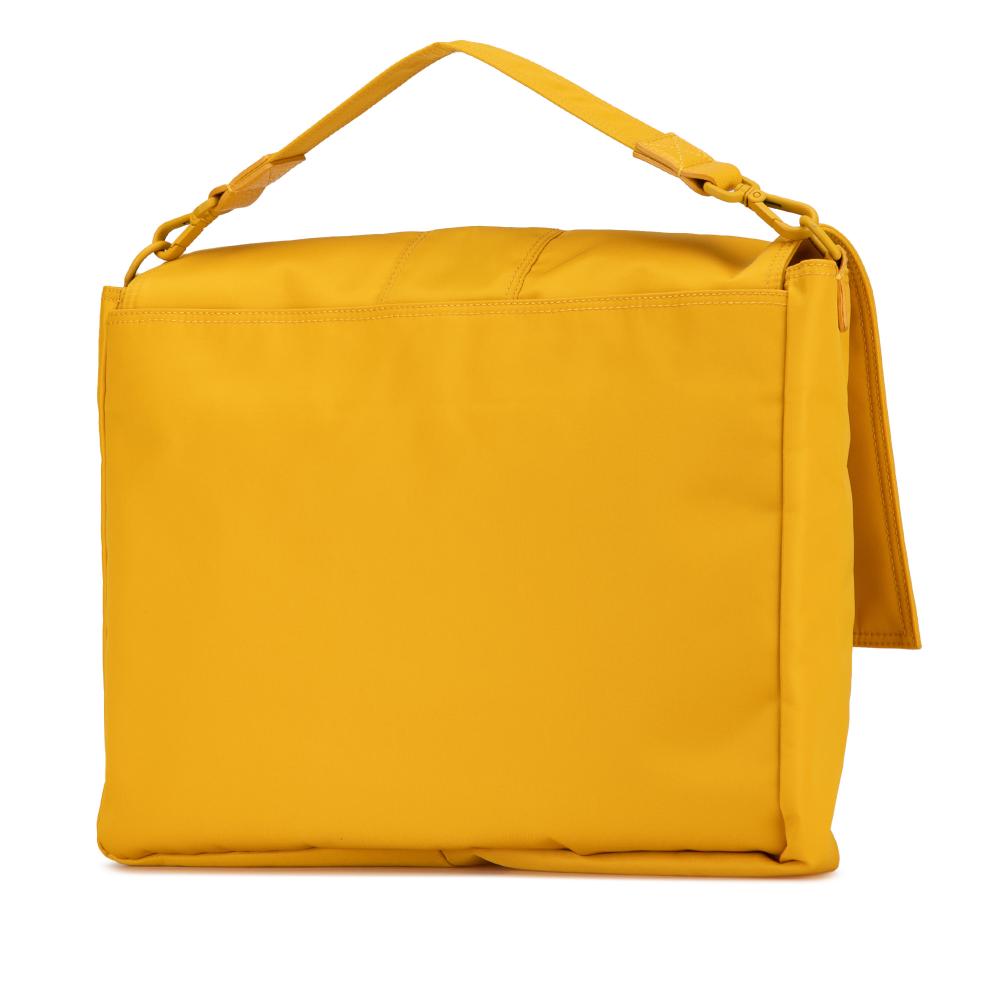 Yellow Nylon Fendi Baguette