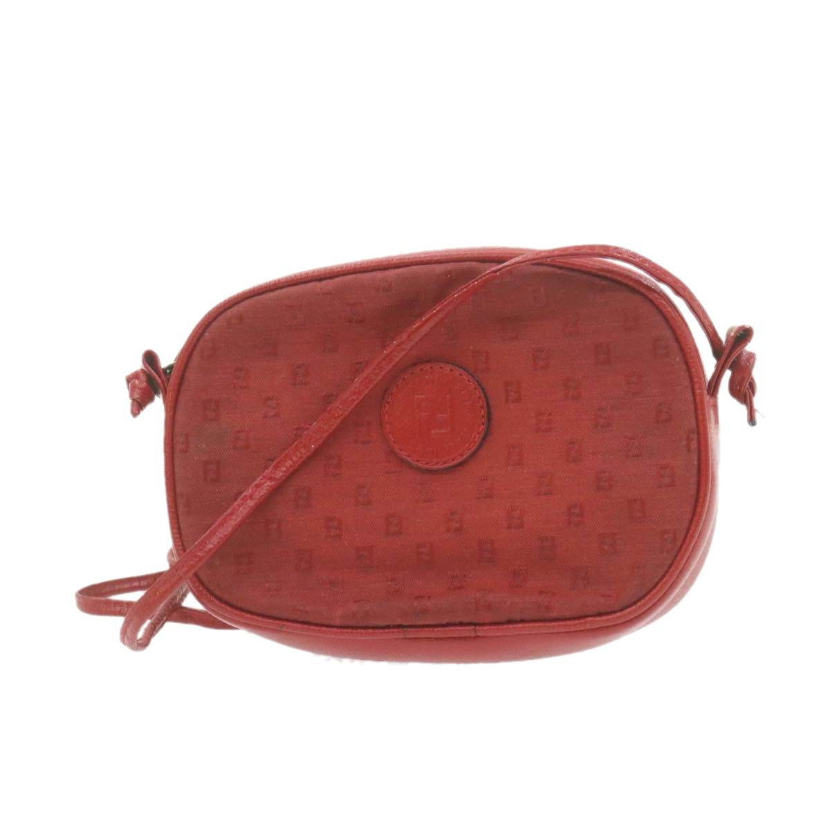 FENDI Shoulder Bag Red  am864g