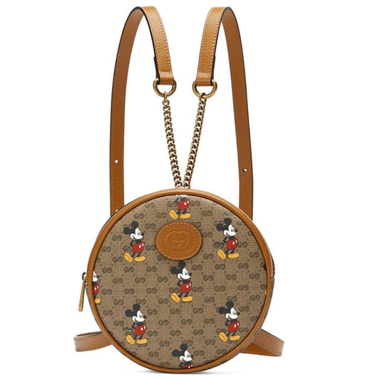 Gucci-Disney GG Supreme Round Backpack - Runway Catalog