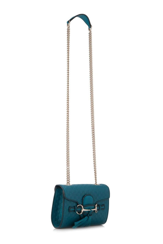 Microguccissima Emily Crossbody Peacock Blue