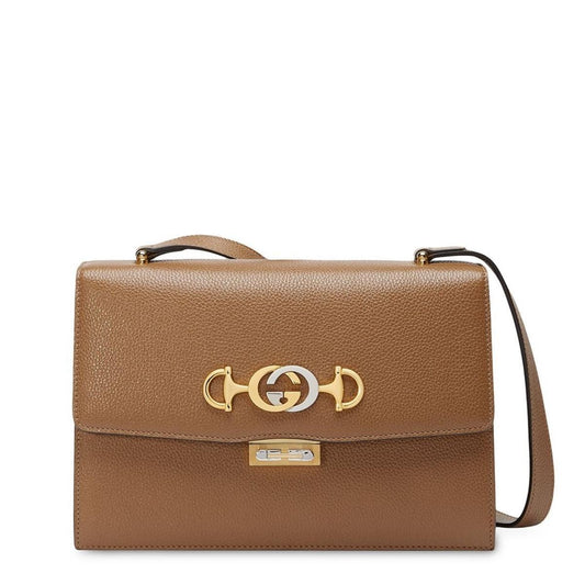 Gucci-Zumi Crossbody Bag in Brown - Runway Catalog