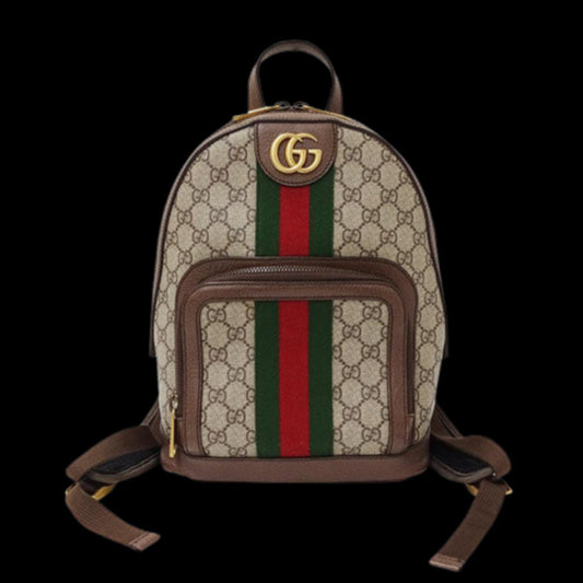 Beige Canvas Gucci Backpack