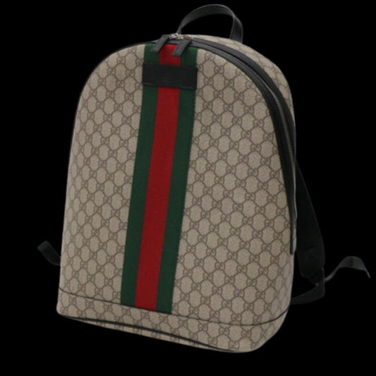 Beige Canvas Gucci Backpack