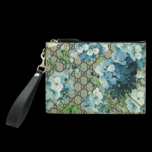 Beige Leather Gucci Clutch