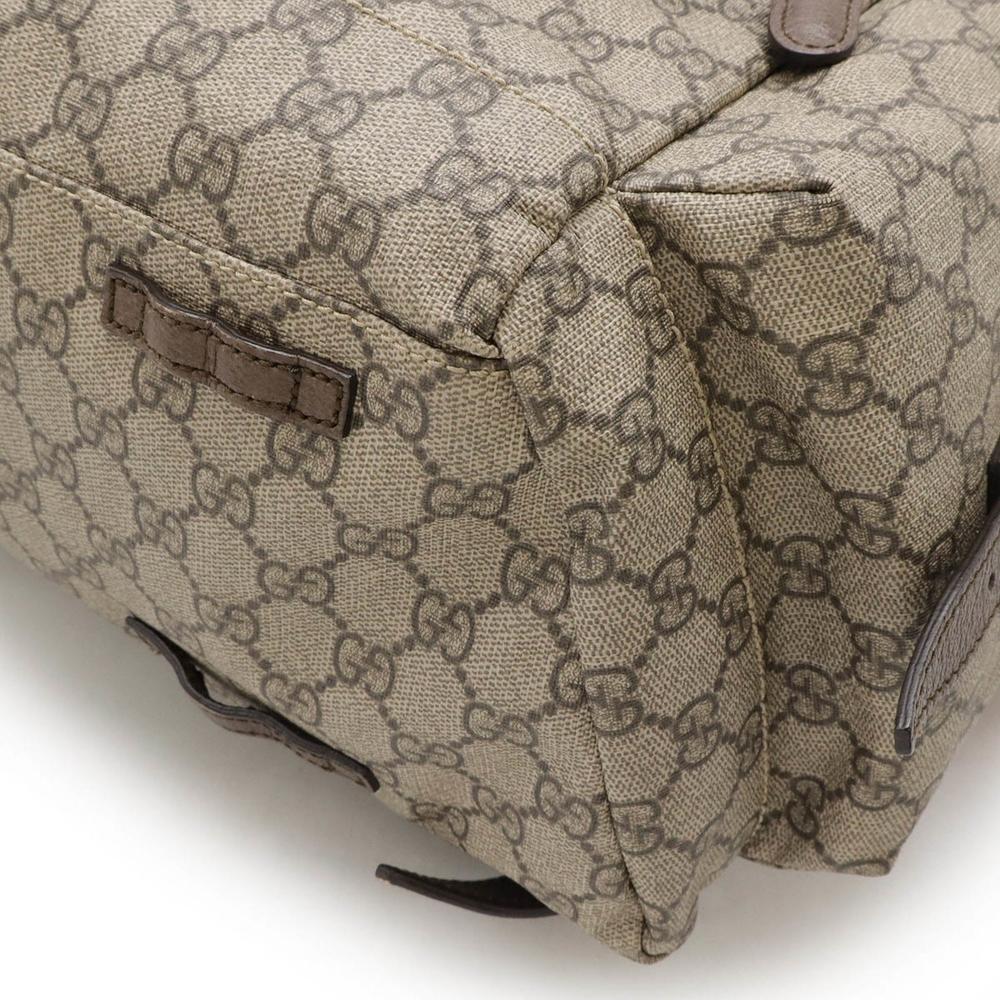 Beige Leather Gucci Backpack