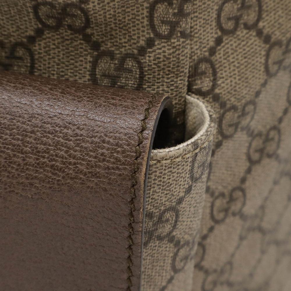 Beige Leather Gucci Backpack