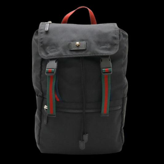 Black Canvas Gucci Backpack