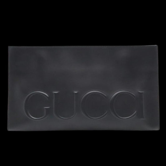 Black Leather Gucci Clutch