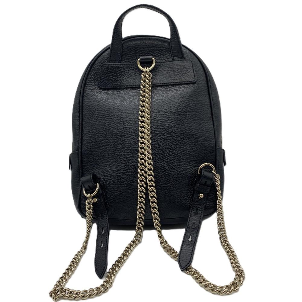 Black Leather Gucci Backpack