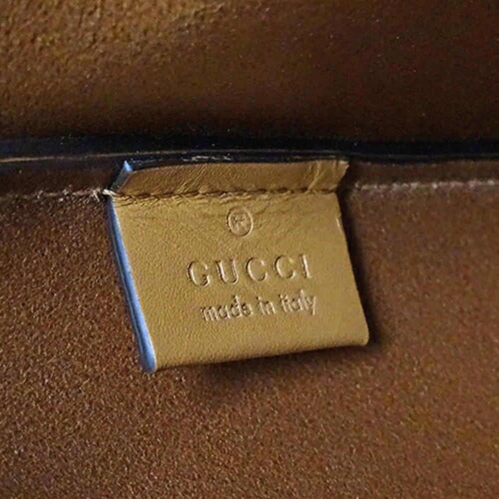 Brown Leather Gucci Backpack