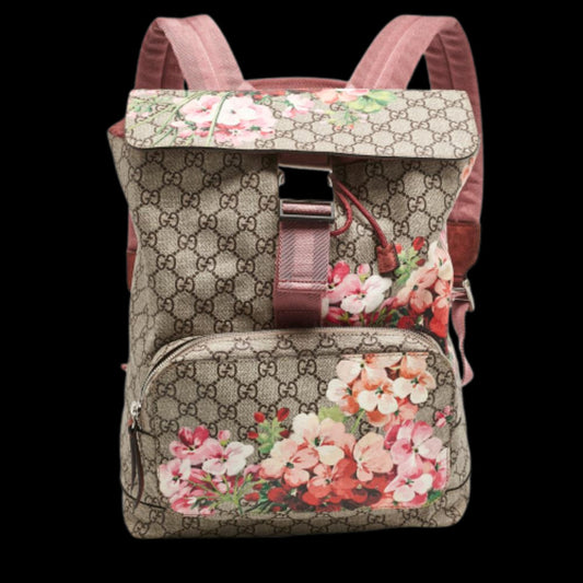 Pink Canvas Gucci Backpack