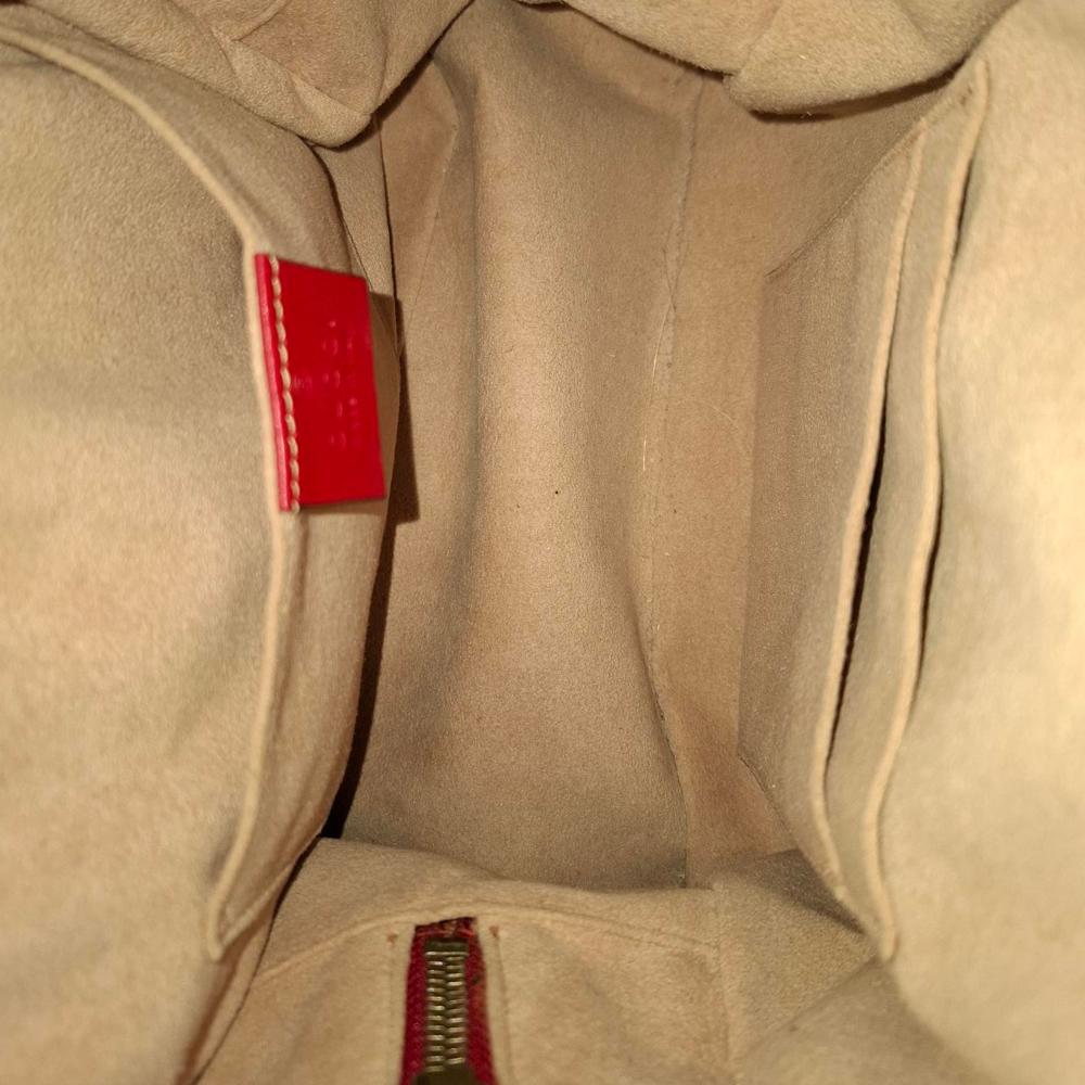 Red Leather Gucci Backpack
