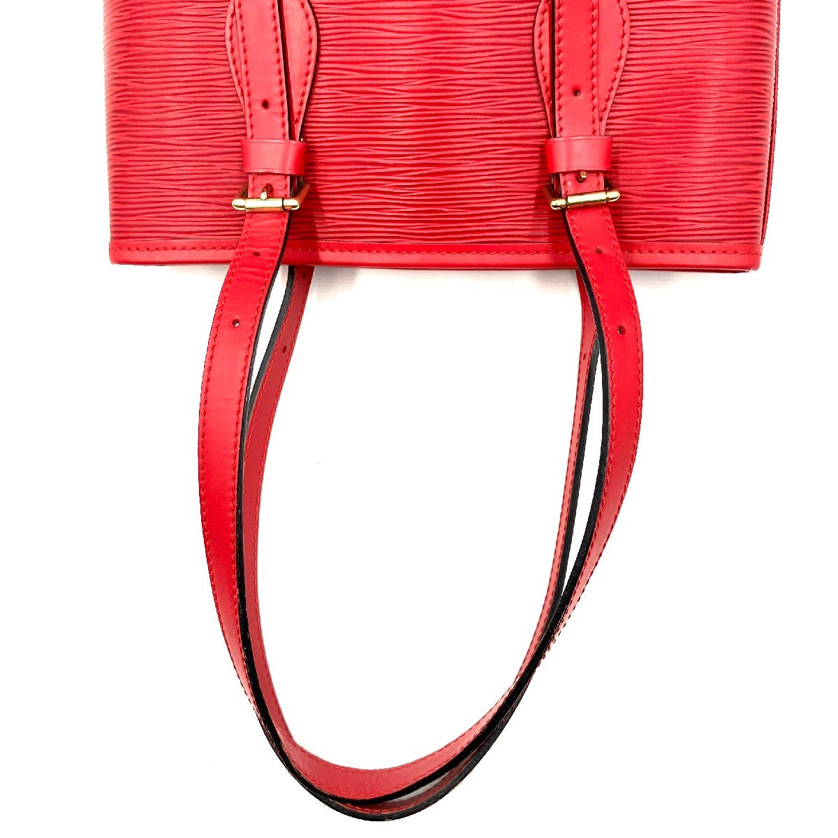 LOUIS VUITTON Epi Bucket PM Special Order Red Shoulder Bag