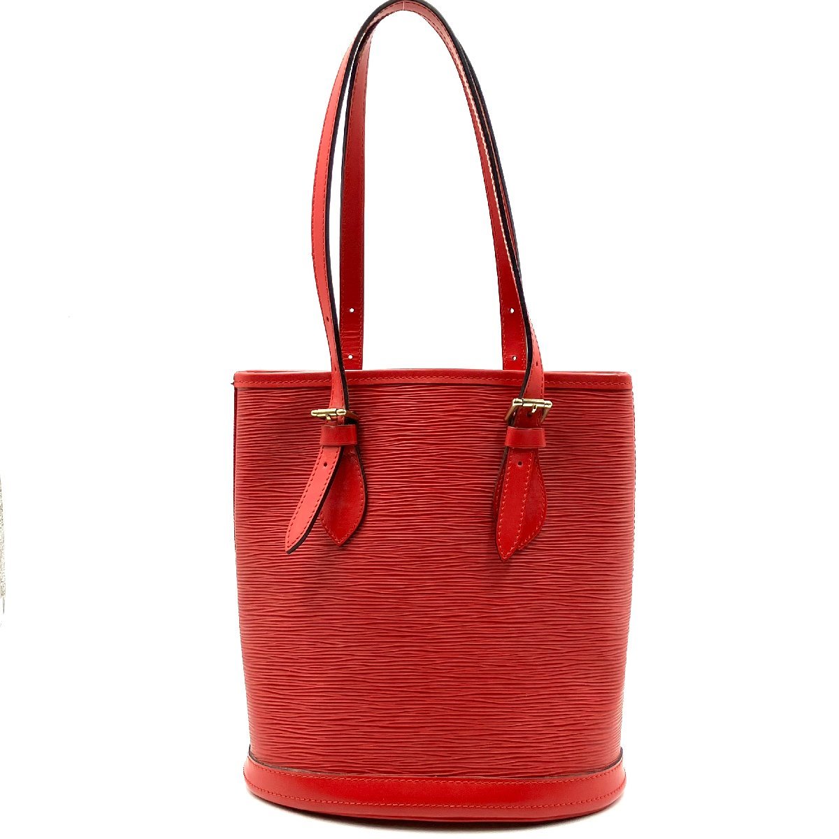 LOUIS VUITTON Epi Bucket PM Special Order Red Shoulder Bag