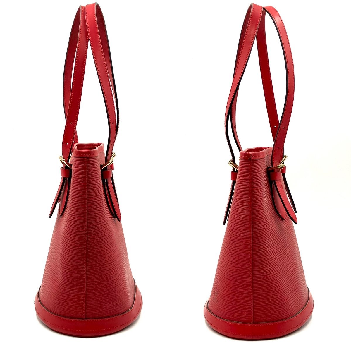 LOUIS VUITTON Epi Bucket PM Special Order Red Shoulder Bag