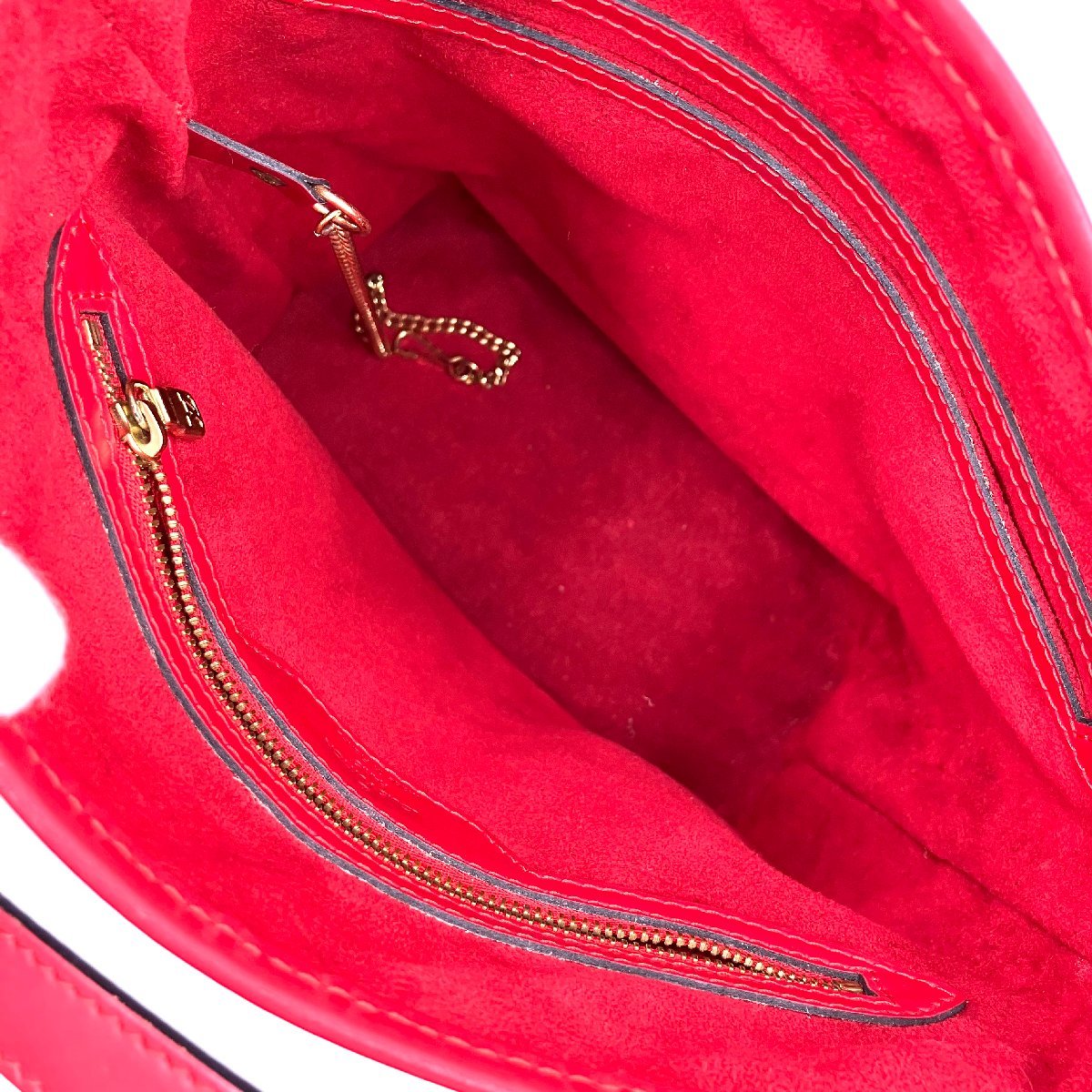 LOUIS VUITTON Epi Bucket PM Special Order Red Shoulder Bag