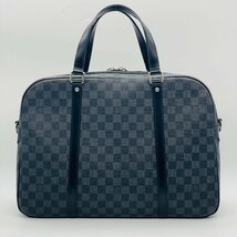 LOUIS VUITTON Damier Graphite Yorn Shoulder Bag 2way Handbag Black N48118 Men's Bag 5-10-509