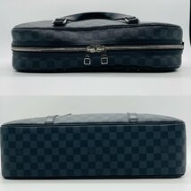 LOUIS VUITTON Damier Graphite Yorn Shoulder Bag 2way Handbag Black N48118 Men's Bag 5-10-509