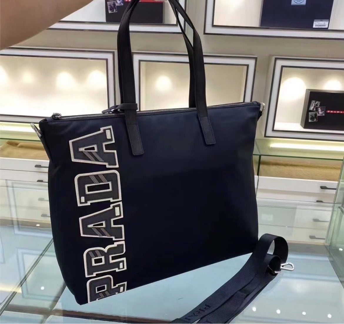 Prada woman shoulder handbag