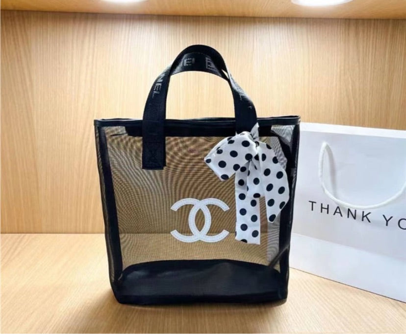 Transparent Chanel woman handbag