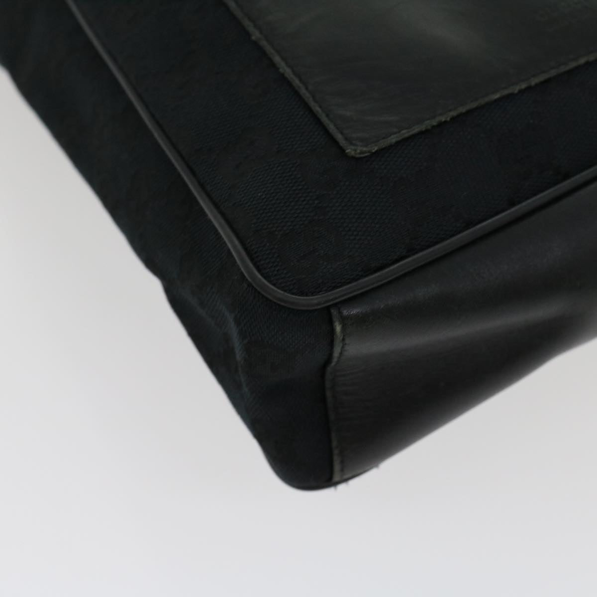 GUCCI GG Canvas Shoulder Bag Black  ki2082