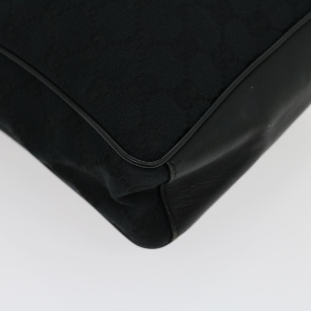 GUCCI GG Canvas Shoulder Bag Black  ki2082