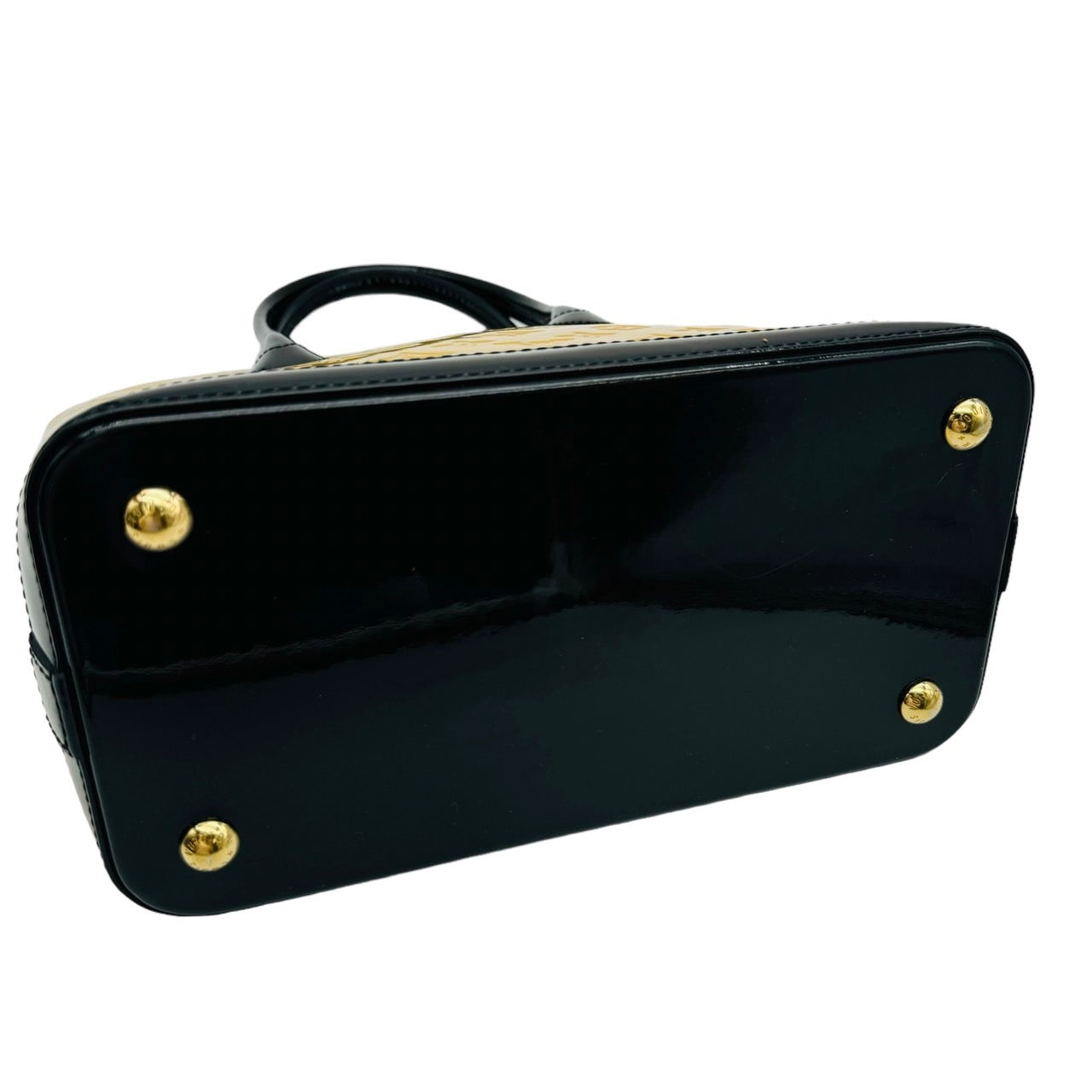 LOUIS VUITTON Lock-it PM Vernis Handbag M90251 Yellow