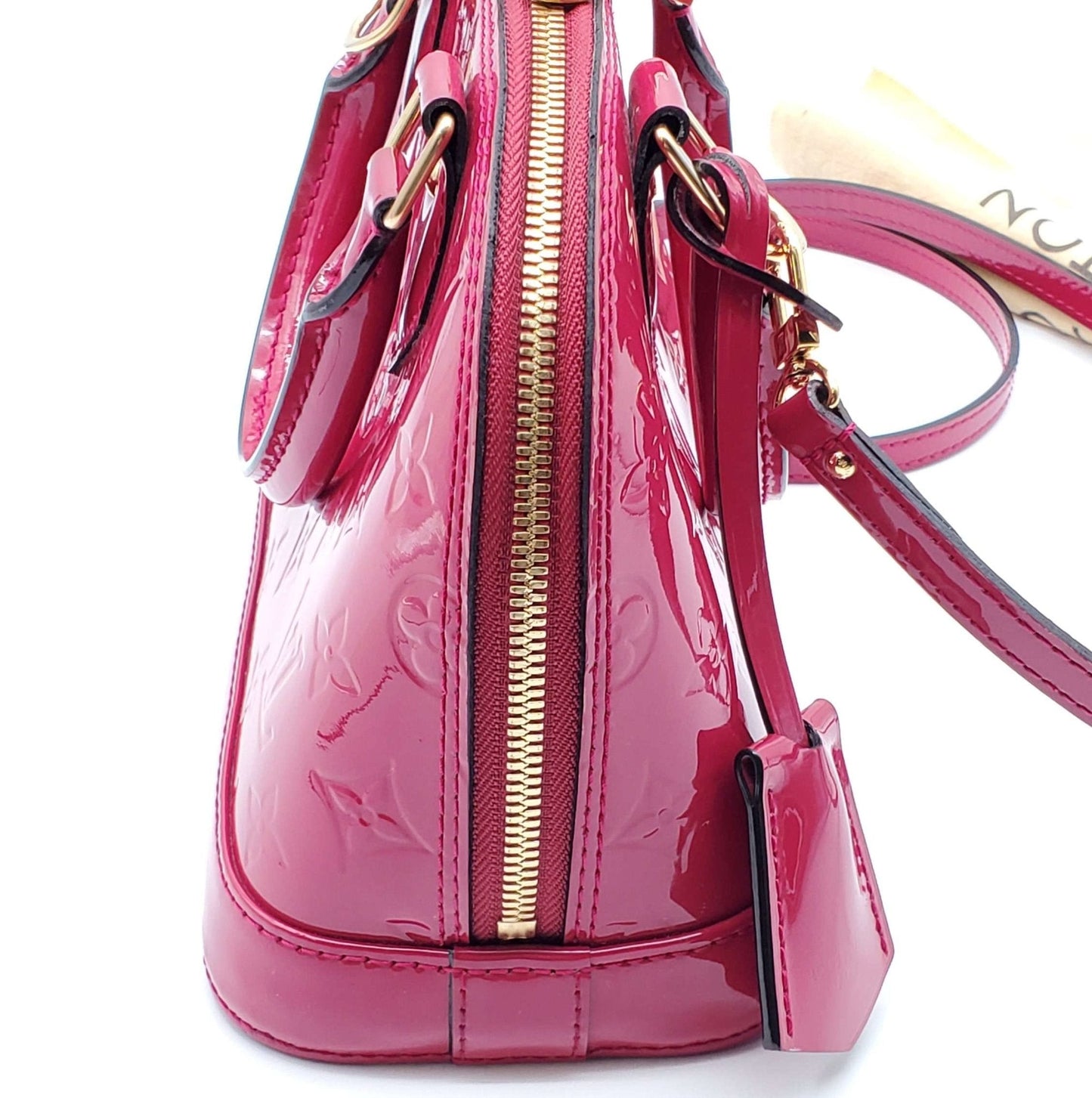 Louis Vuitton Alma BB Vernis Fuchsia Crossbody Bag