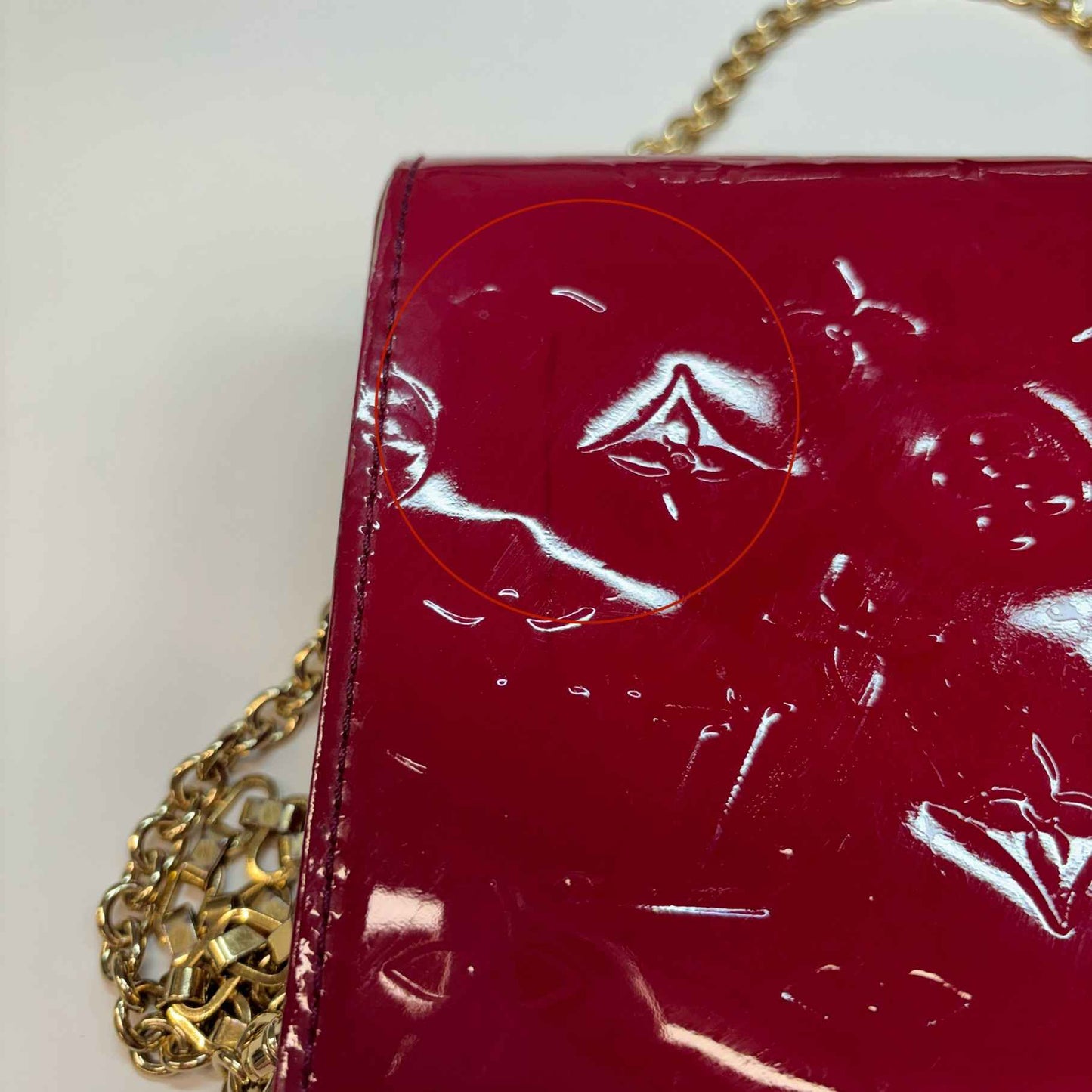 Women's Monogram Vernis Ana Bag Red