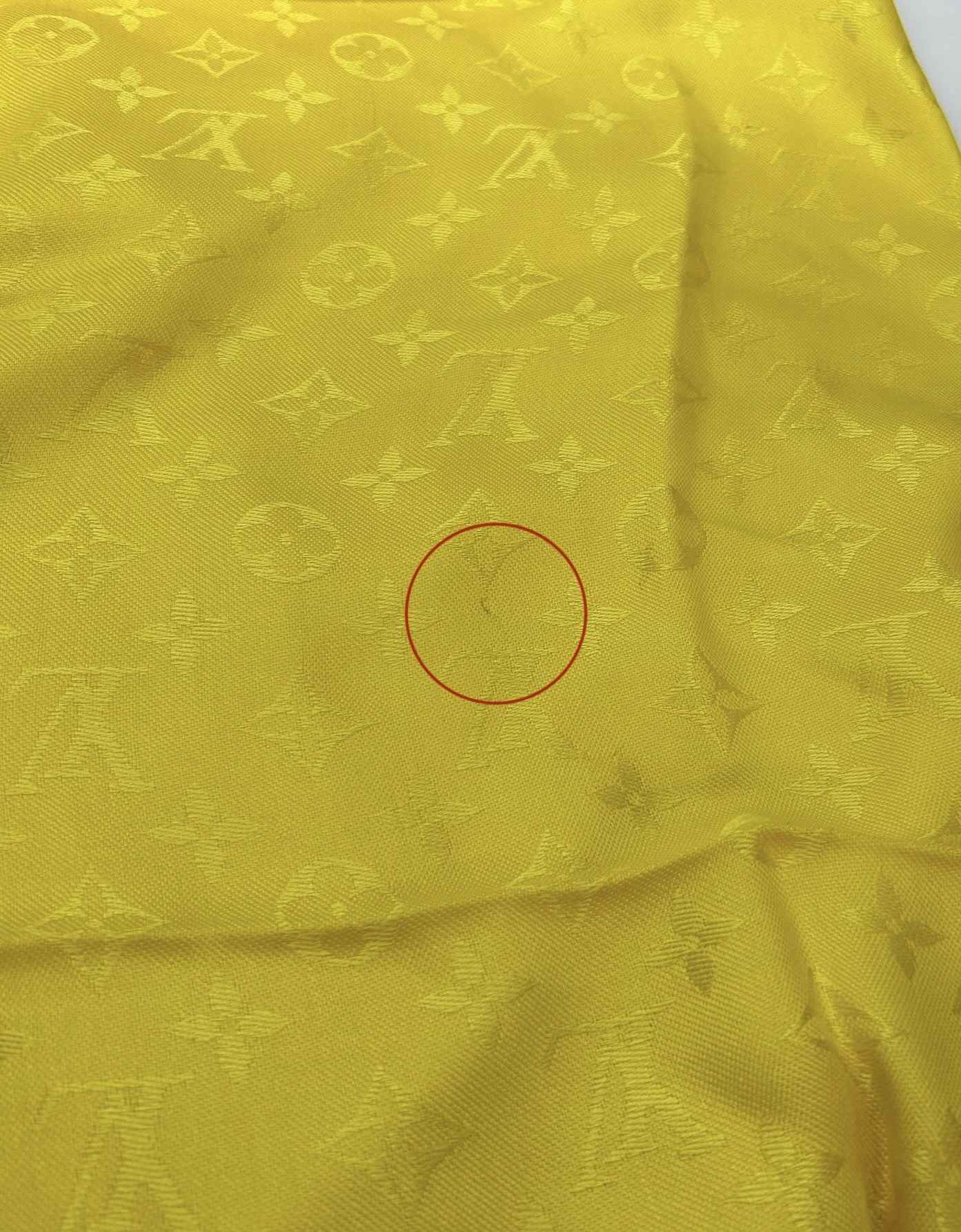 Women's Monogram Shawl Yellow