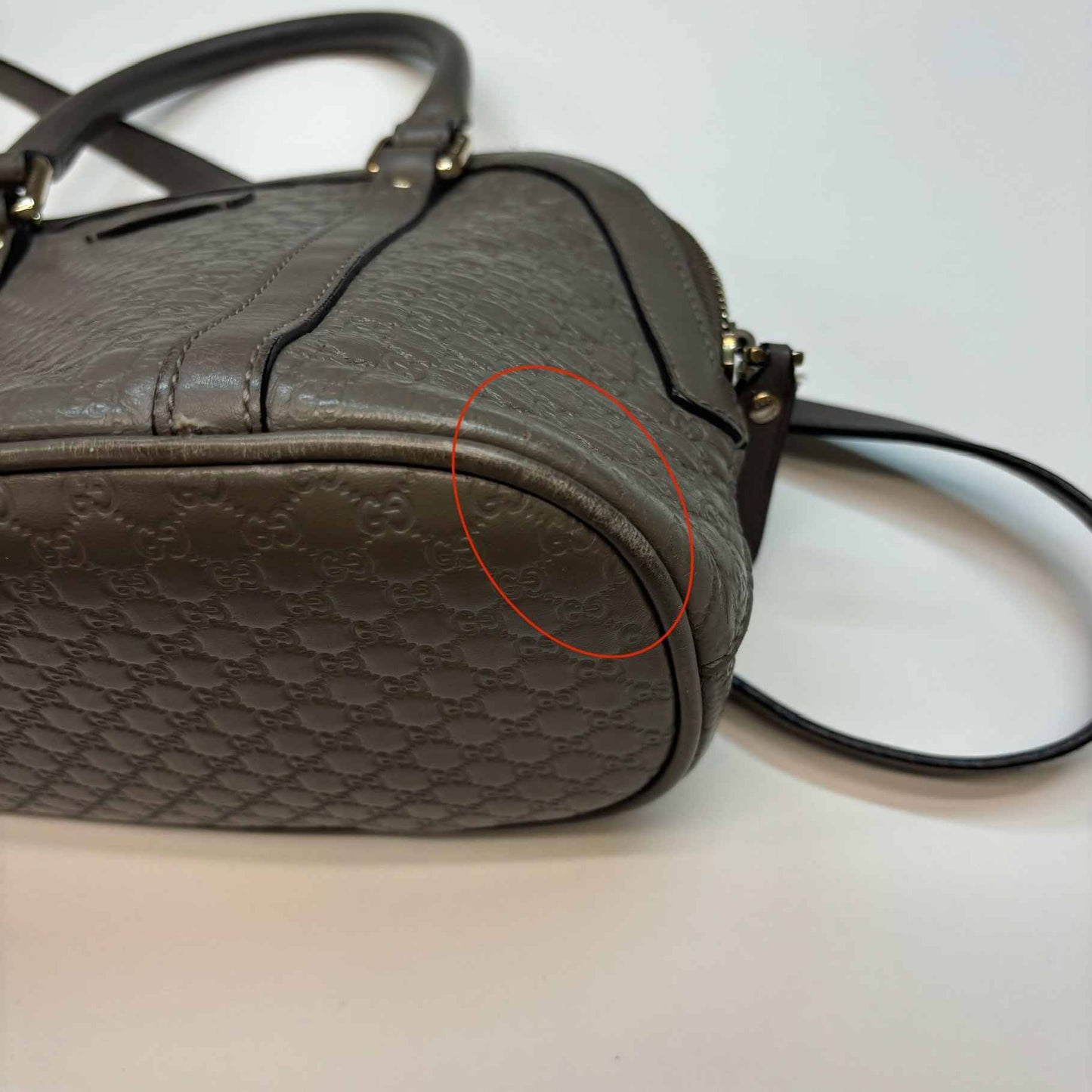 Women's Micro Guccissima Bag Grey